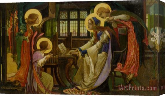 Edward Reginald Frampton Saint Cecilia Stretched Canvas Print / Canvas Art