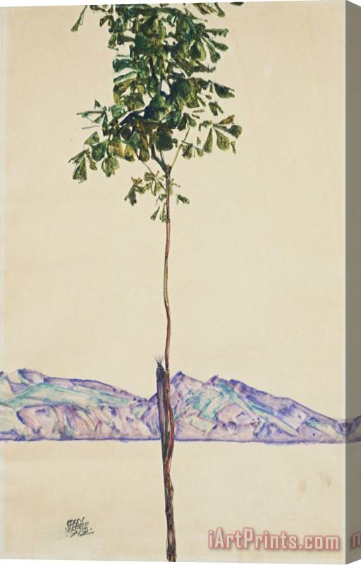 Egon Schiele Little Tree (chestnut Tree at Lake Constance) Stretched Canvas Print / Canvas Art