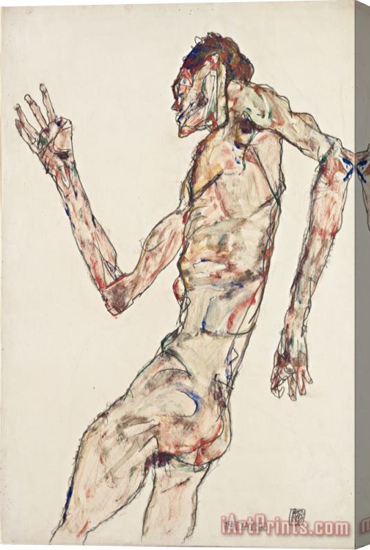 Egon Schiele The Dancer Stretched Canvas Print / Canvas Art