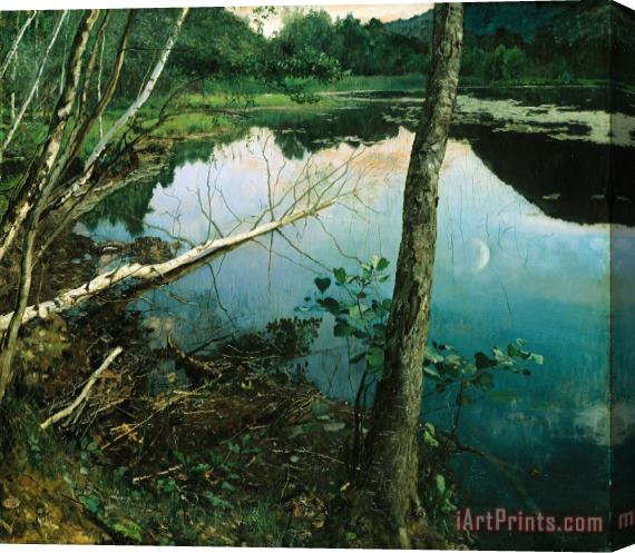 Eilif Peterssen Summer Night Stretched Canvas Painting / Canvas Art