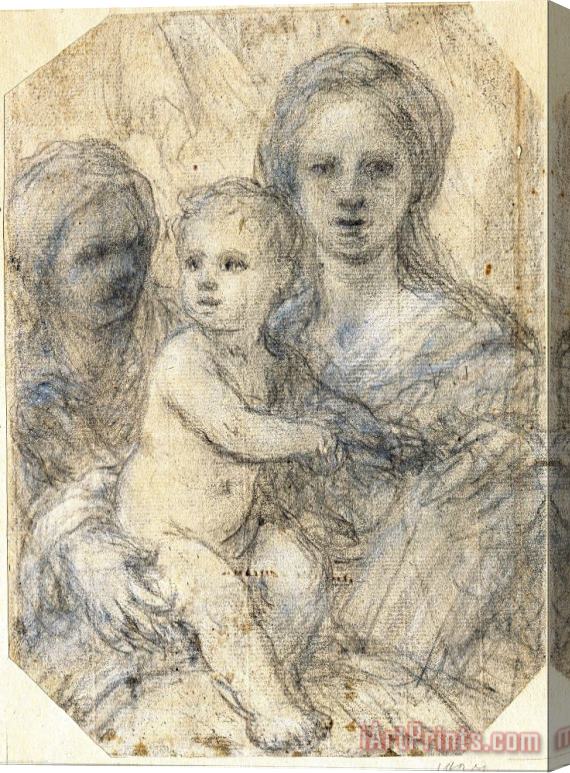 Elisabetta Sirani Madonna And Child Stretched Canvas Print / Canvas Art