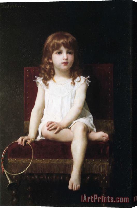 Elizabeth Jane Gardner Bouguereau Portrait of Rudyard Kipling's Daughter Stretched Canvas Print / Canvas Art