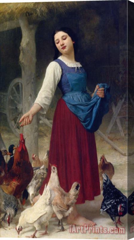 Elizabeth Jane Gardner Bouguereau The Farmer's Daughter Stretched Canvas Painting / Canvas Art