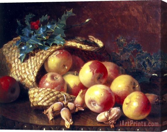 Eloise Harriet Stannard Christmas Fruit And Nuts Stretched Canvas Painting / Canvas Art