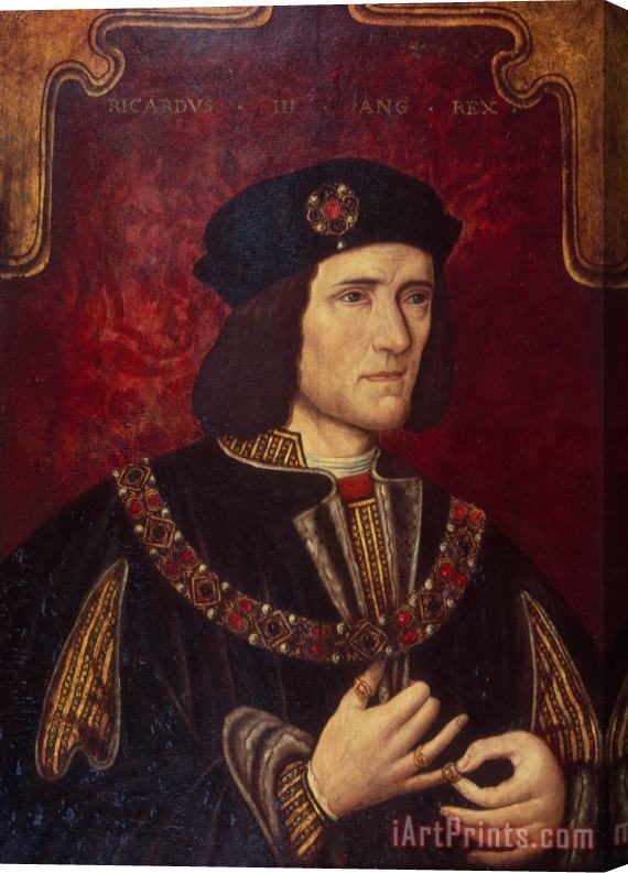 English School Portrait of King Richard III Stretched Canvas Painting / Canvas Art