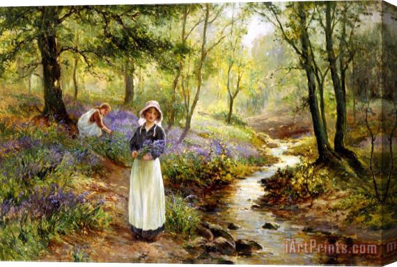 Ernest Walbourn The Bluebell Glade Stretched Canvas Print / Canvas Art
