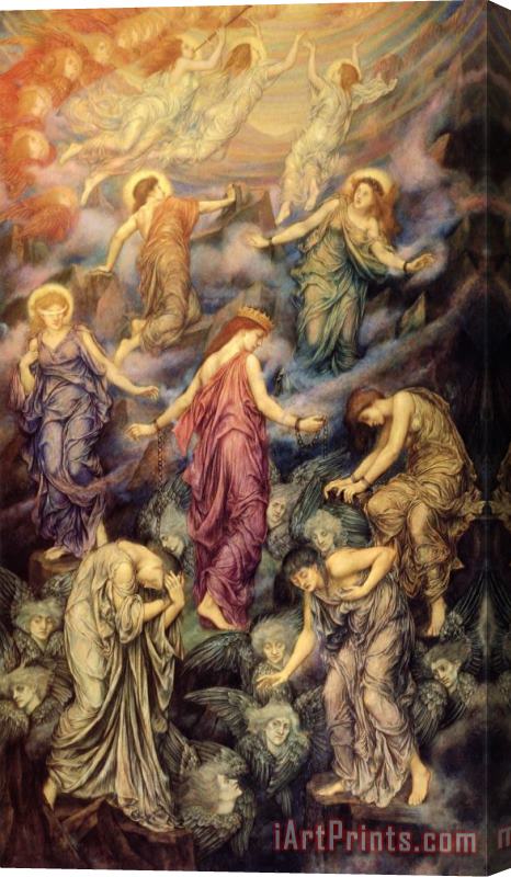 Evelyn De Morgan Kingdom of Heaven Stretched Canvas Painting / Canvas Art