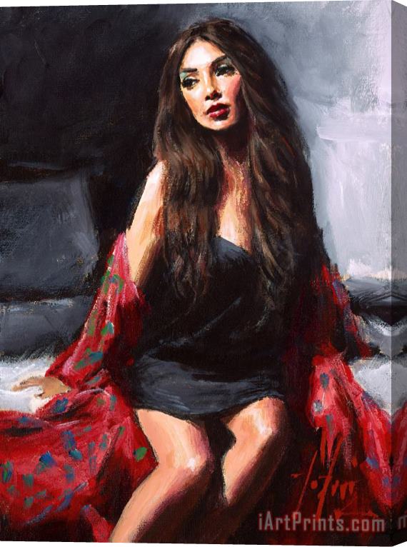 Fabian Perez Angelica III Stretched Canvas Painting / Canvas Art