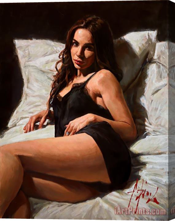 Fabian Perez At The Four Seasons IV, 2021 Stretched Canvas Print / Canvas Art