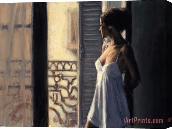 Fabian Perez Balcony at Buenos Aires X Stretched Canvas Print / Canvas Art