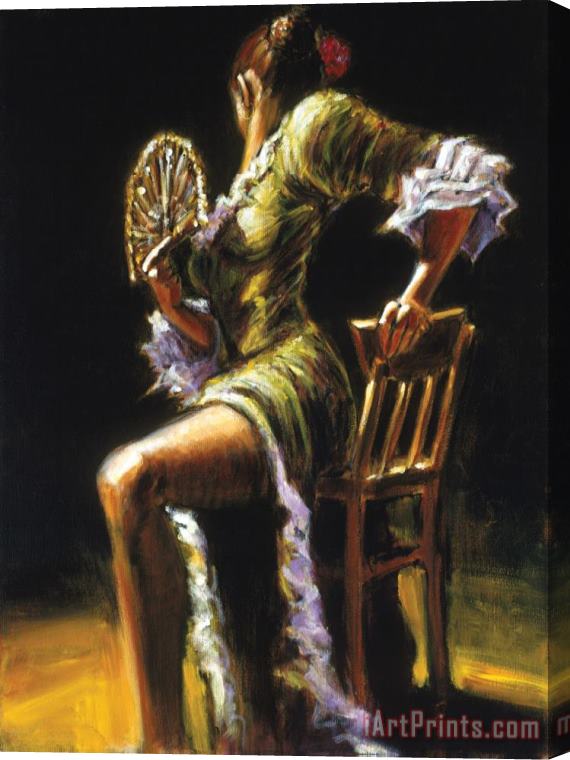 Fabian Perez Flamenco Dancer II Stretched Canvas Painting / Canvas Art