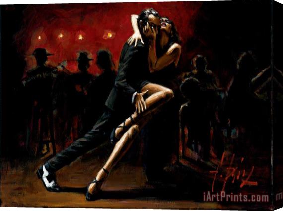 Fabian Perez Tango in Red Stretched Canvas Print / Canvas Art
