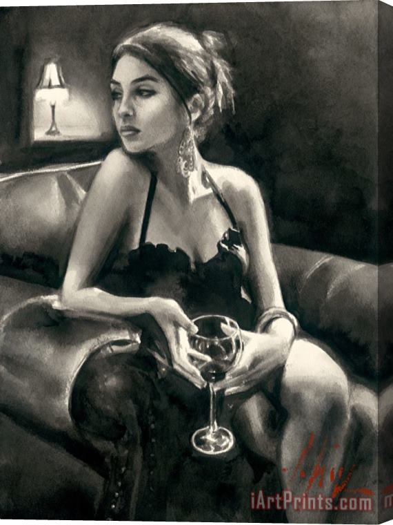 Fabian Perez Tess by The Light II Stretched Canvas Print / Canvas Art