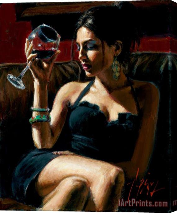 Fabian Perez Tess IV Stretched Canvas Painting / Canvas Art