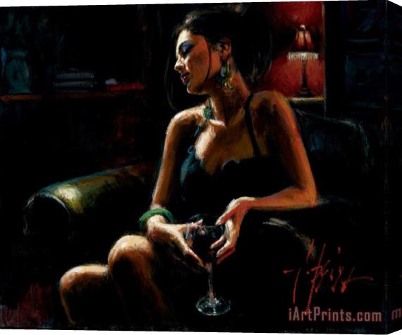 Fabian Perez Tess Stretched Canvas Painting / Canvas Art