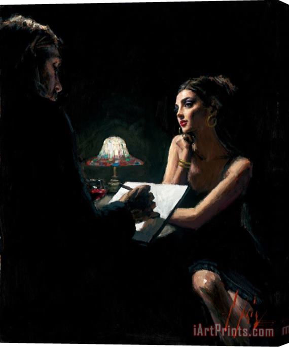 Fabian Perez The Muse Stretched Canvas Print / Canvas Art