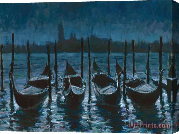 Fabian Perez Venetian Nights Stretched Canvas Print / Canvas Art