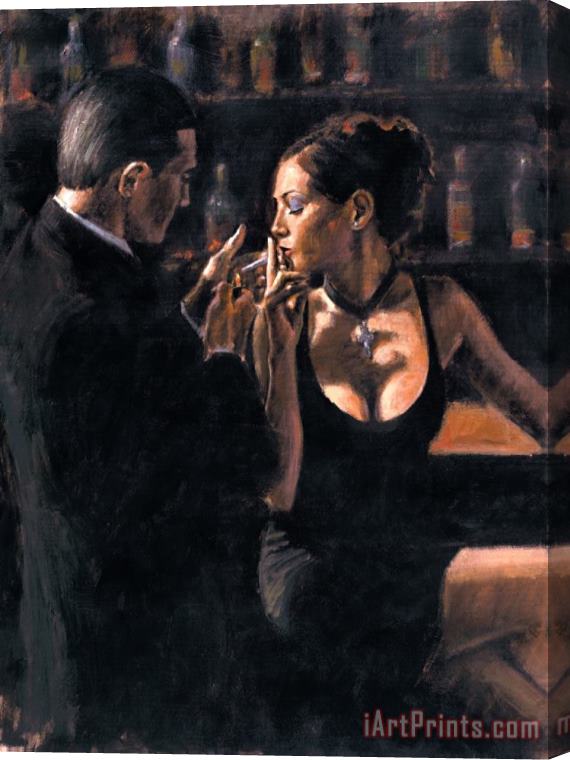 Fabian Perez When The Story Begins Stretched Canvas Print / Canvas Art
