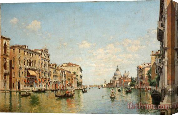 Federico Del Campo View of The Grand Canal of Venice Stretched Canvas Painting / Canvas Art