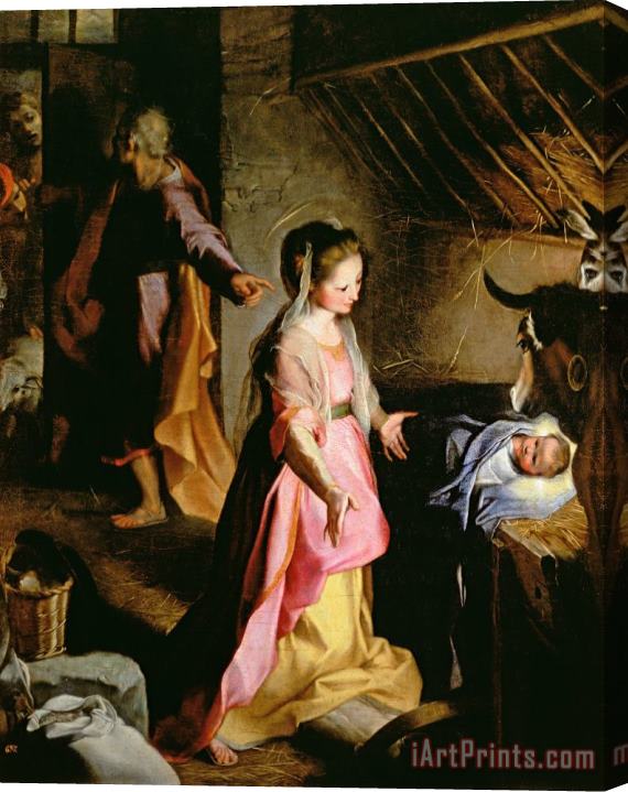 Federico Fiori Barocci or Baroccio The Adoration of the Child Stretched Canvas Print / Canvas Art