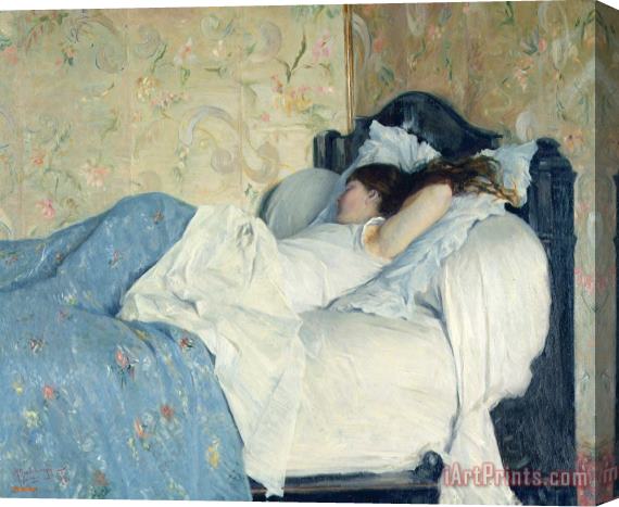 Federico Zandomeneghi In Bed Stretched Canvas Print / Canvas Art