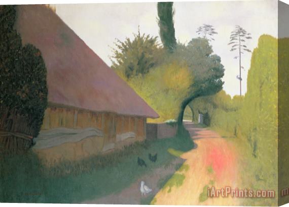 Felix Edouard Vallotton The Barn with the Great Thatched Roof Stretched Canvas Painting / Canvas Art
