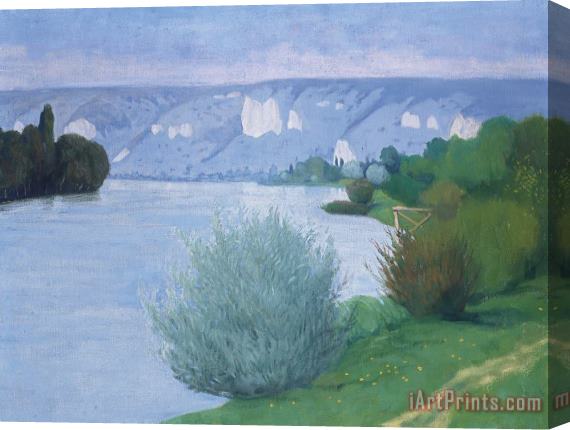 Felix Edouard Vallotton The Seine Near Les Andelys Stretched Canvas Painting / Canvas Art