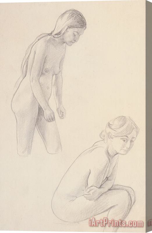 Felix Edouard Vallotton Two Nudes Stretched Canvas Print / Canvas Art