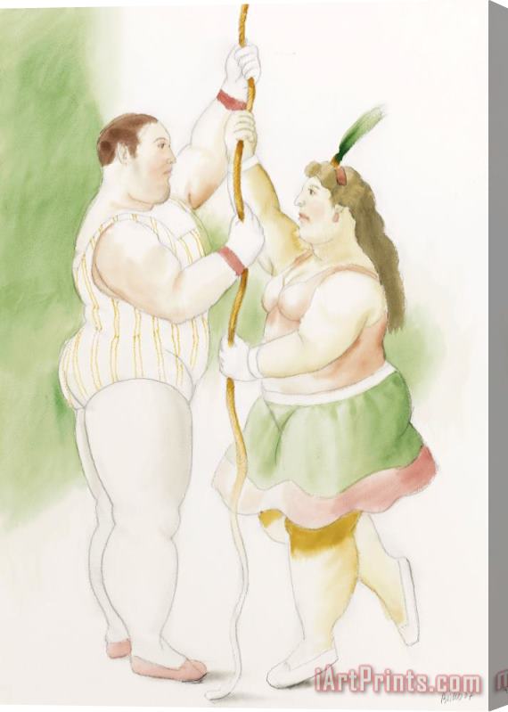 Fernando Botero Circus Act, 2007 Stretched Canvas Print / Canvas Art