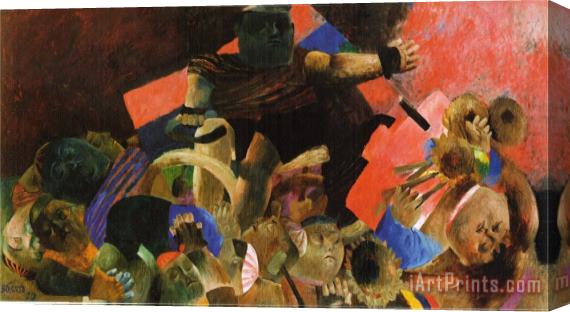 fernando botero The Apotheosis of Ramon Hoyos Stretched Canvas Print / Canvas Art