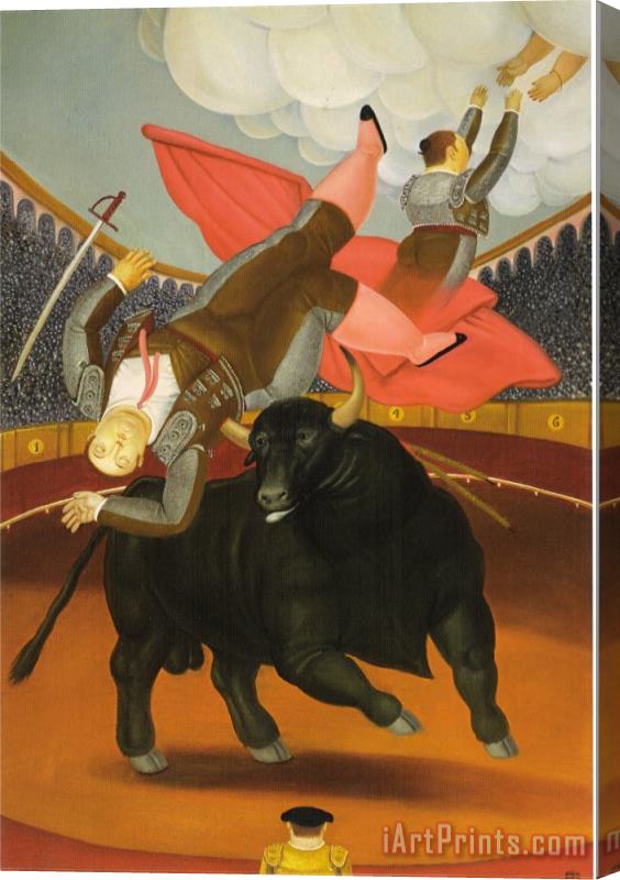 fernando botero The Death of Luis Chalet Stretched Canvas Print / Canvas Art