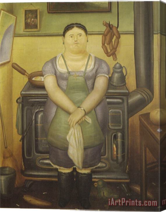fernando botero The Maid Stretched Canvas Painting / Canvas Art
