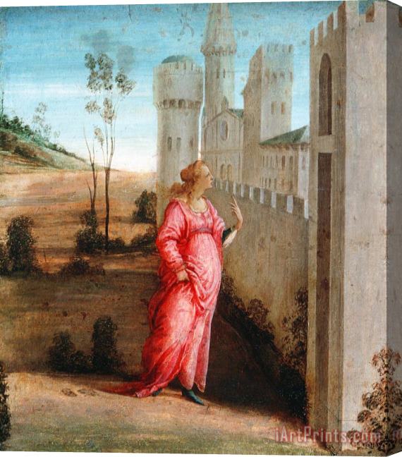 Filippino Lippi Esther at The Palace Gate Stretched Canvas Painting / Canvas Art