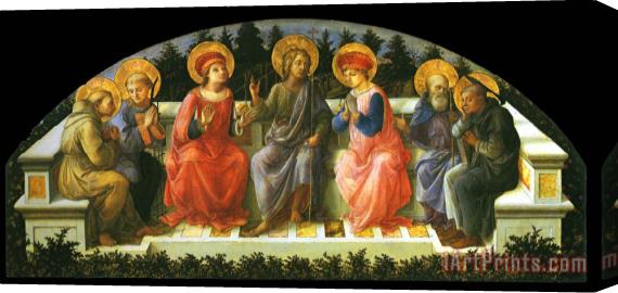 Filippino Lippi Seven Saints Stretched Canvas Print / Canvas Art