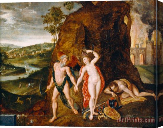 Flemish Allegory Stretched Canvas Painting / Canvas Art