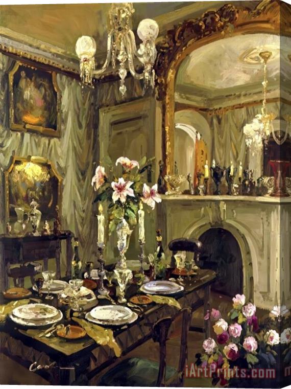 Foxwell The Dining Room Stretched Canvas Print / Canvas Art