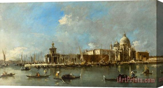 Francesco Guardi Santa Maria Della Salute And The Dogana, Venice Stretched Canvas Print / Canvas Art
