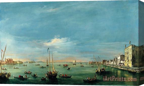 Francesco Guardi View of The Giudecca Canal And The Zattere Stretched Canvas Print / Canvas Art