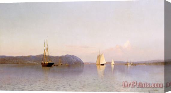 Francis Augustus Silva Late Afternoon, Haverstraw Bay Stretched Canvas Print / Canvas Art