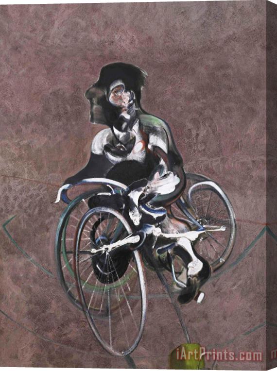 Francis Bacon Portrait of George Dyer Riding a Bicycle, 1966 Stretched Canvas Print / Canvas Art