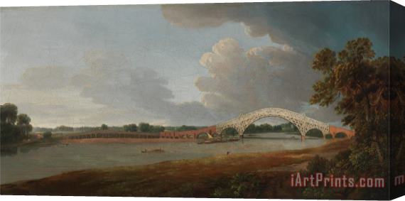 Francis Swaine Old Walton Bridge Stretched Canvas Print / Canvas Art