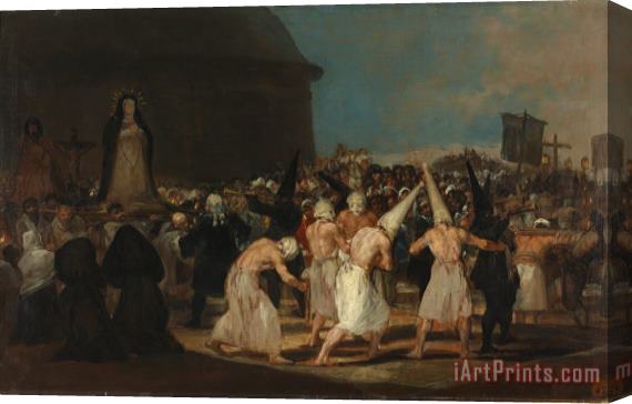 Francisco De Goya Los Disciplinantes Stretched Canvas Print / Canvas Art