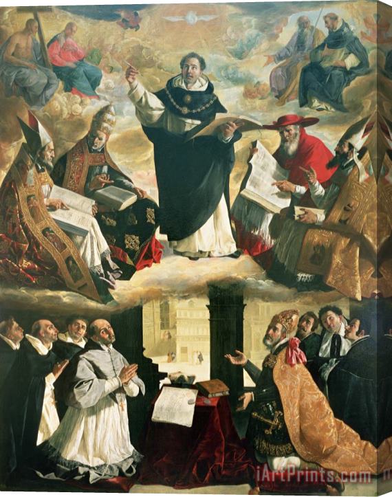Francisco de Zurbaran The Apotheosis of Saint Thomas Aquinas Stretched Canvas Painting / Canvas Art