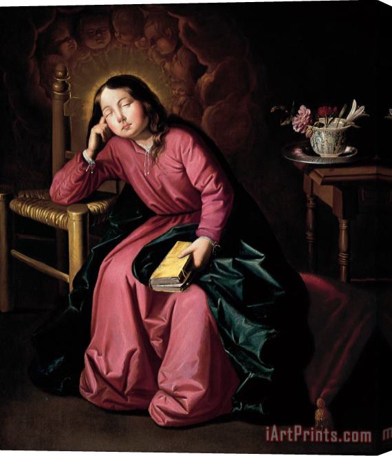 Francisco de Zurbaran The Child Virgin Asleep Stretched Canvas Print / Canvas Art