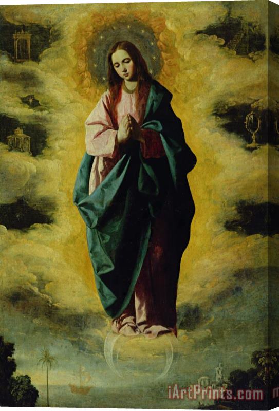 Francisco de Zurbaran The Immaculate Conception Stretched Canvas Painting / Canvas Art