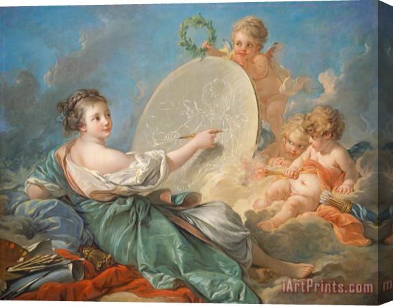 Francois Boucher Allegory Of Painting Stretched Canvas Painting / Canvas Art