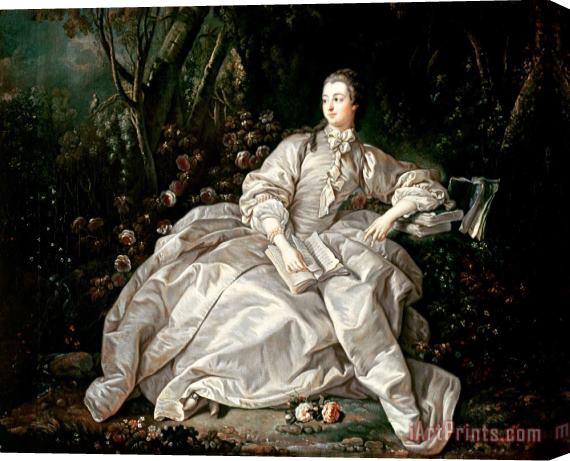 Francois Boucher Madame de Pompadour Stretched Canvas Painting / Canvas Art