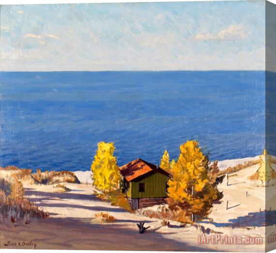 Frank V. Dudley A Sunny Autumn Day Stretched Canvas Print / Canvas Art