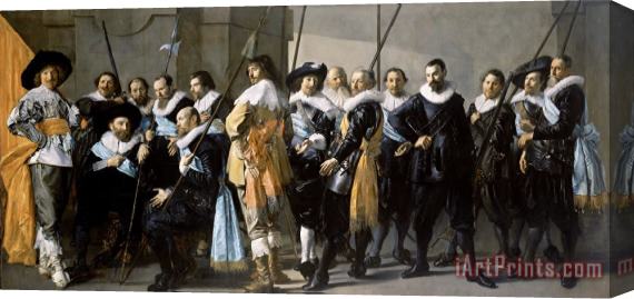 Frans Hals Company of Captain Reinier Reael, Known As The 'meagre Company' Stretched Canvas Print / Canvas Art