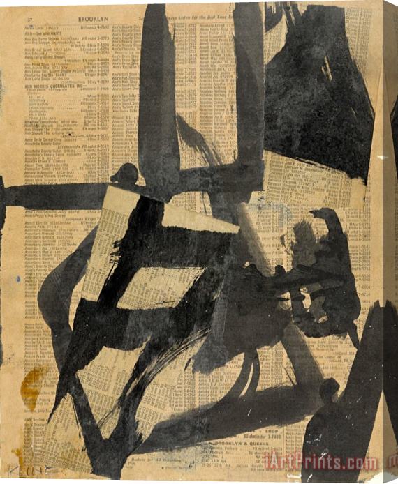 Franz Kline Untitled II C.1952 Stretched Canvas Print / Canvas Art